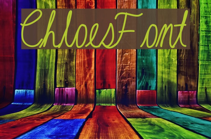 ChloesFont Font examples
