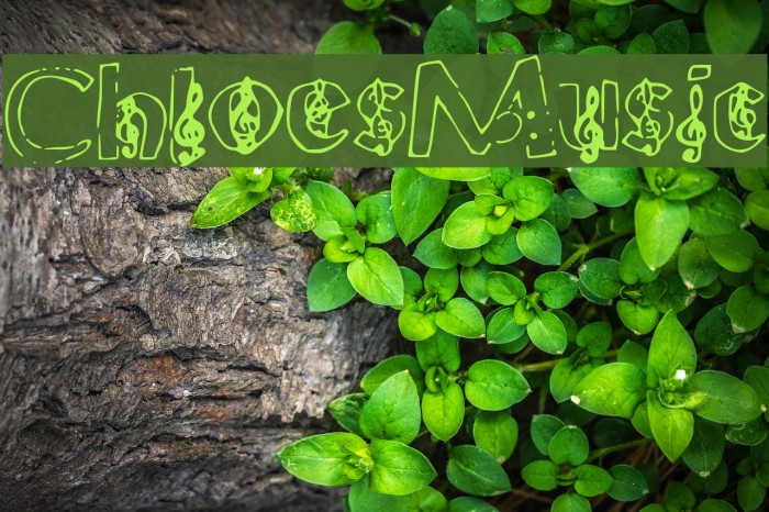 ChloesMusic Font examples