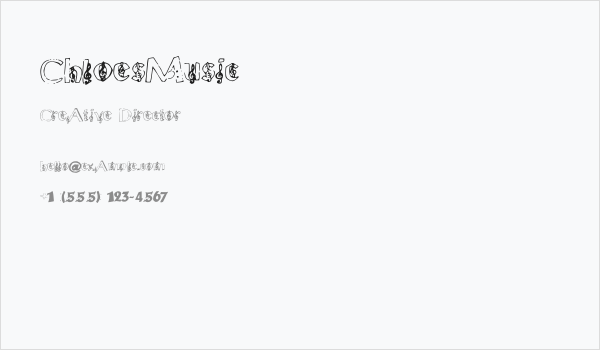 ChloesMusic Business Card