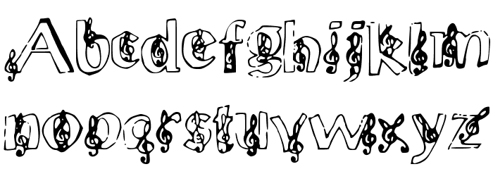 ChloesMusic Font LOWERCASE