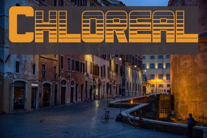 Chloreal Font examples