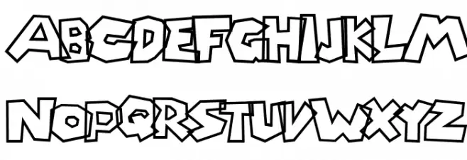 Chlorinap Schriftart Groß