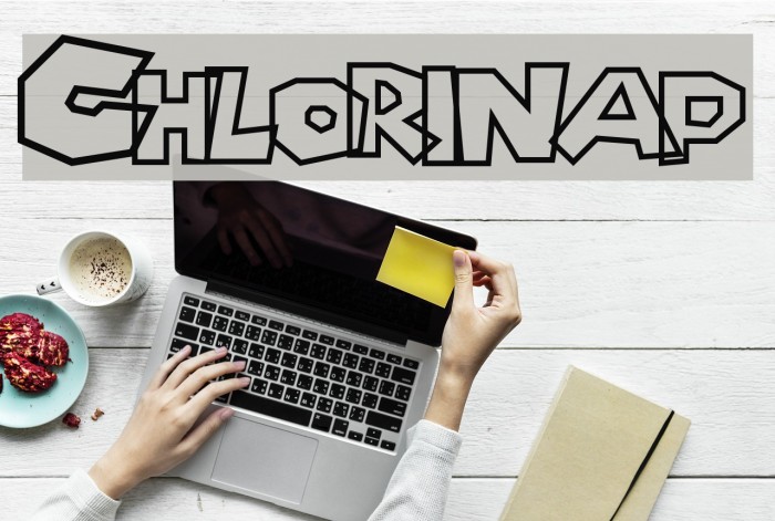 Chlorinap Font examples