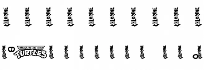 Chlorinar Schriftart Anderer Schreiben