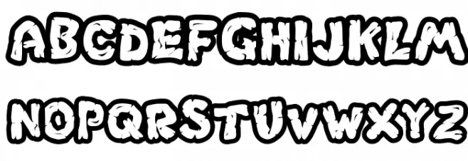 Chlorinar Schriftart Groß