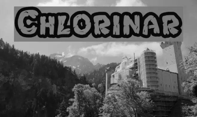 Chlorinar Schriftart examples