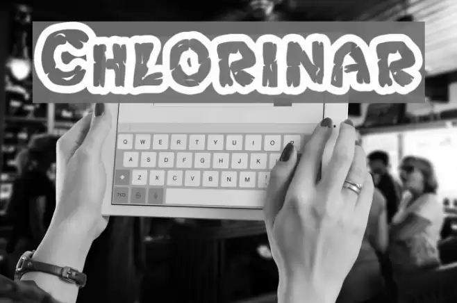 Chlorinar Schriftart examples