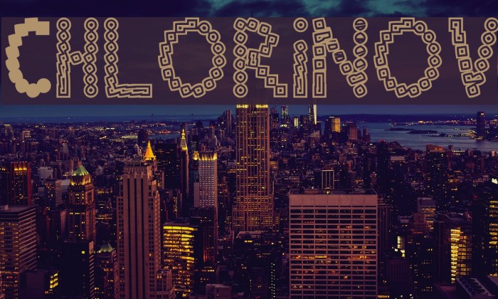 Chlorinov Font examples