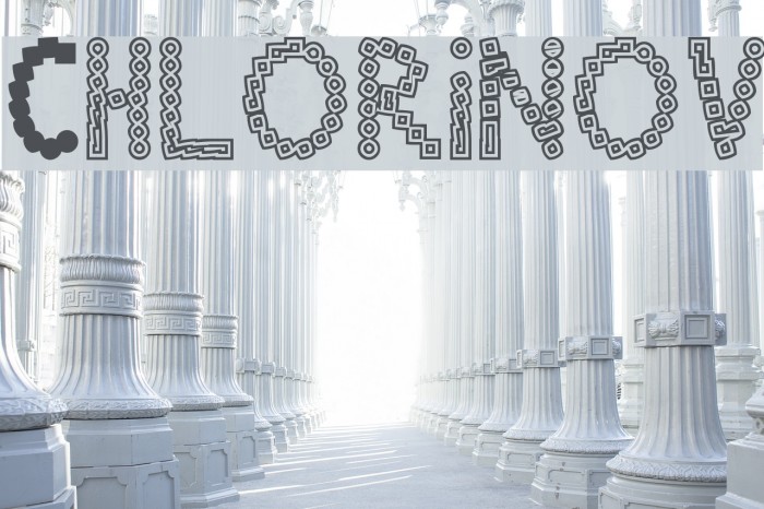Chlorinov Font examples