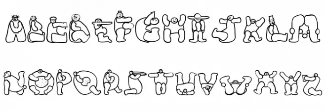Chlorinuh Schriftart Groß