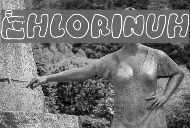 Chlorinuh Font examples