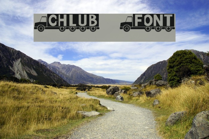 Chlub Font examples