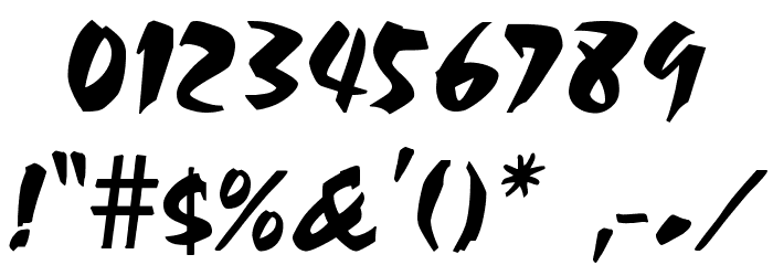 Choc Font OTHER CHARS