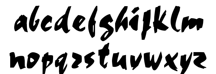 Choc Font LOWERCASE