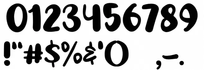 Chocho Drink Font OTHER CHARS