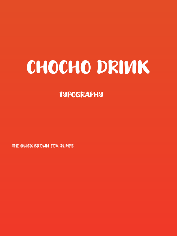 Chocho Drink Poster