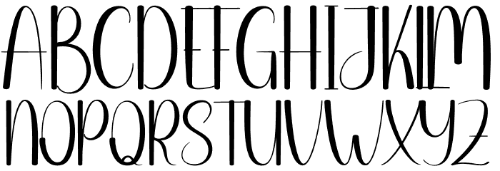 Chocho Font UPPERCASE