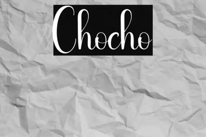 Chocho 字体 examples