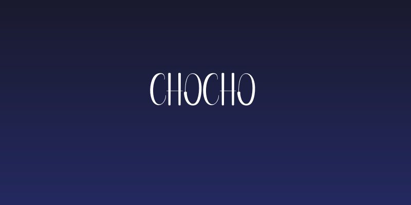 Chocho Social Header