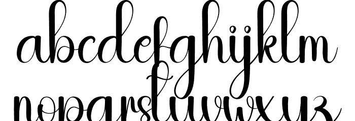 Chocho Font LOWERCASE