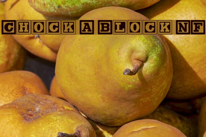 Chock A Block NF Font examples