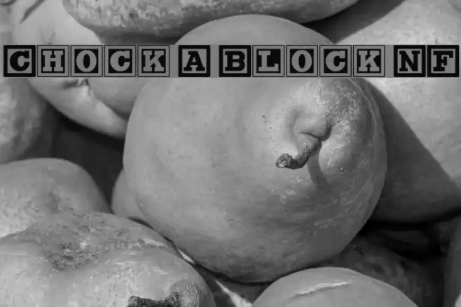 Chock A Block NF خط examples
