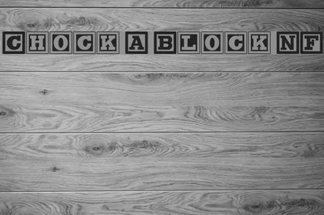 Chock A Block NF خط examples