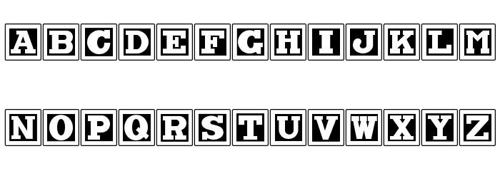 Chock A Block NF Font LOWERCASE