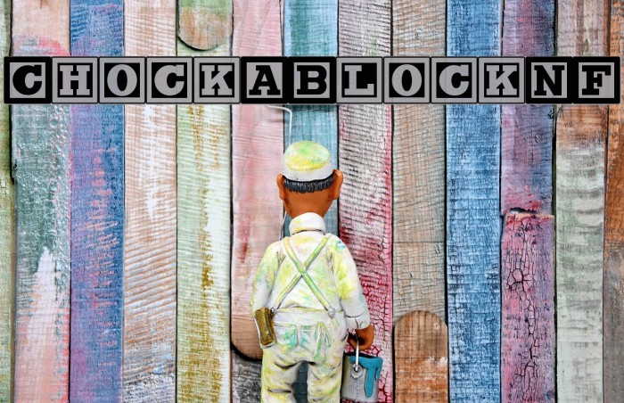 ChockABlockNF Font examples