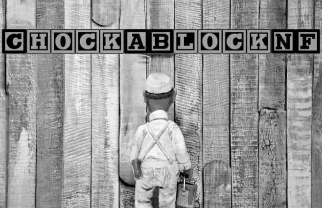 ChockABlockNF Font examples