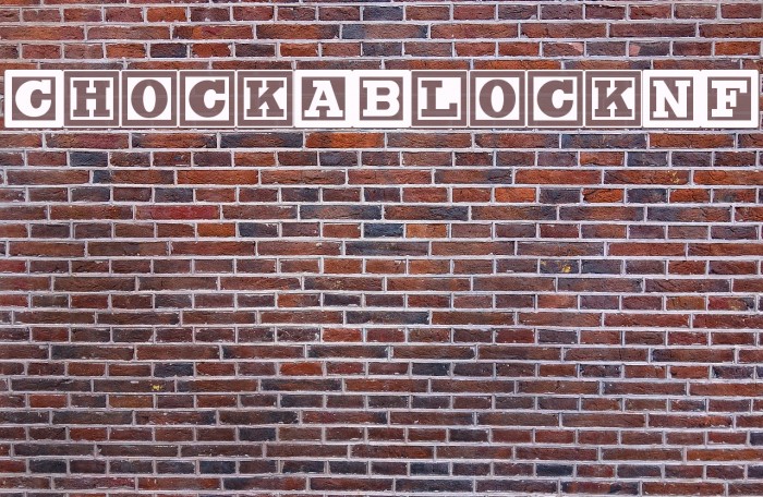 ChockABlockNF Font examples
