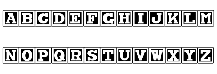 ChockABlockNF Font LOWERCASE