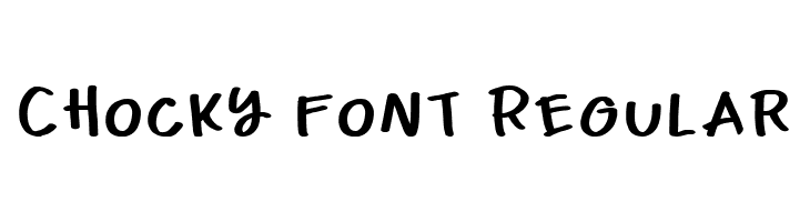 Chocky Font Regular  Frei Schriftart Herunterladen