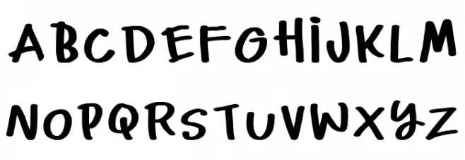 Chocky Font Regular Font LOWERCASE