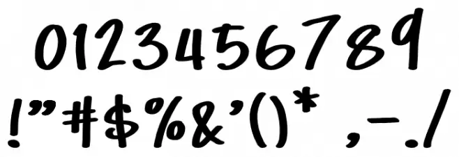 ChockyFont-Regular Font OTHER CHARS