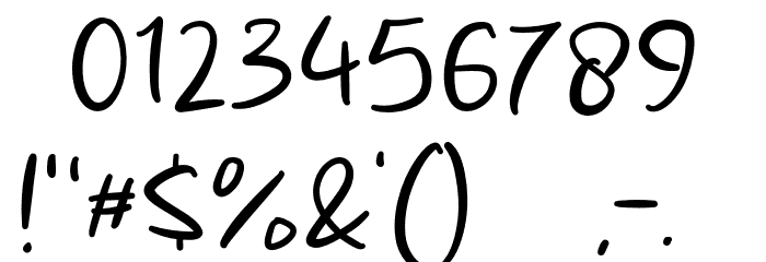 Choco Bread Font OTHER CHARS
