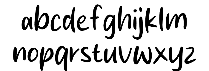Choco Bread Font LOWERCASE