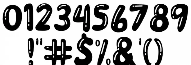 Choco Bubble Ballon 字体 其它煤焦