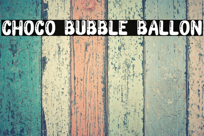 Choco Bubble Ballon Example 2