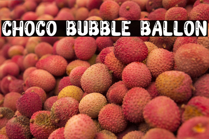Choco Bubble Ballon Example 3