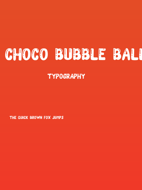 Choco Bubble Ballon Poster