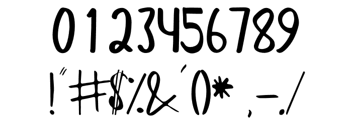 Choco Cakes Font OTHER CHARS