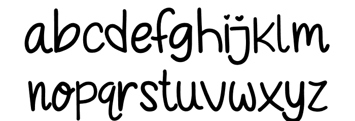 Choco Cakes Font LOWERCASE