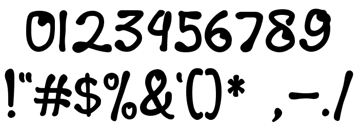 Choco Candy Font OTHER CHARS