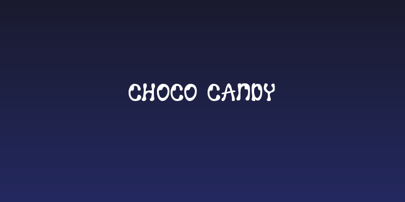Choco Candy Social Header