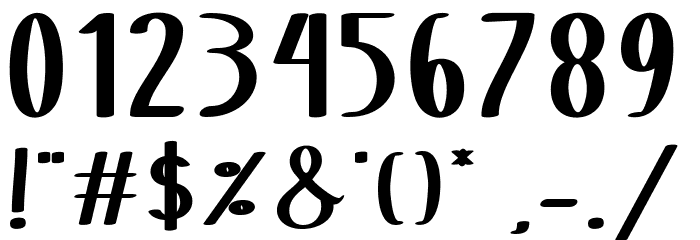 Choco & Chips Font OTHER CHARS