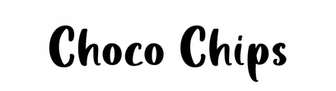 Choco Chips  Fuentes Gratis Descargar