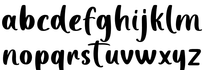 Choco Chips Font LOWERCASE