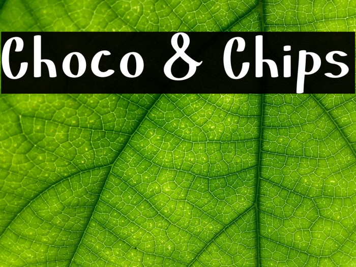 Choco & Chips Font examples