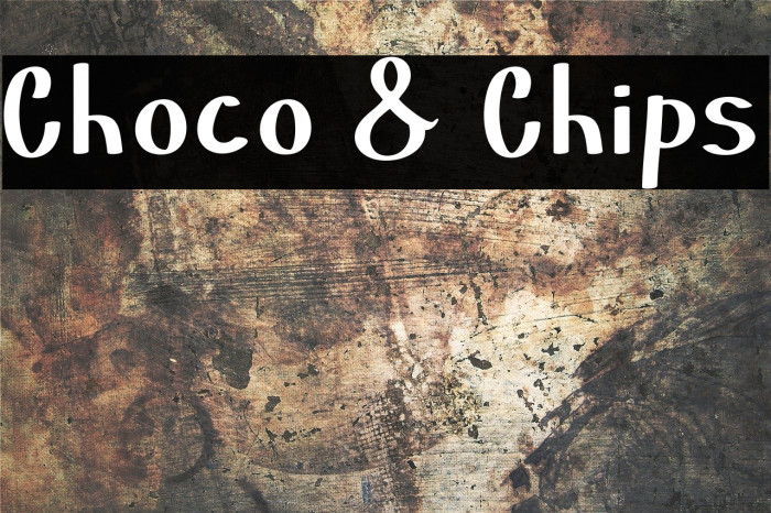 Choco & Chips Font examples